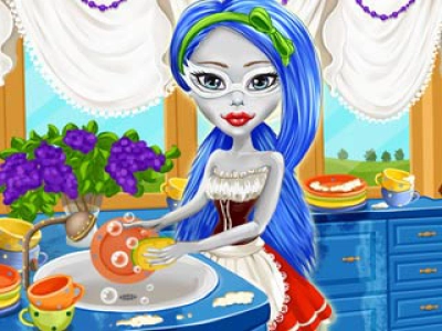 Ghoulia Yelps Great Cleaning game screenshot